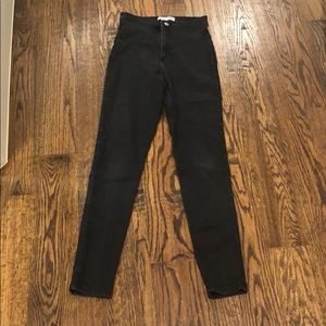 Black American Apparel High Waisted Skinny Jeans